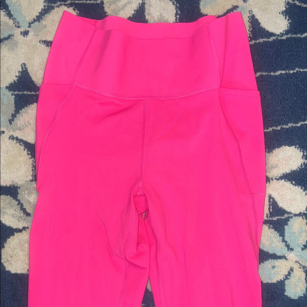 Gap Fit Women’s Large Bright Hot Pink High-Waist Leggings - Picture 3 of 10